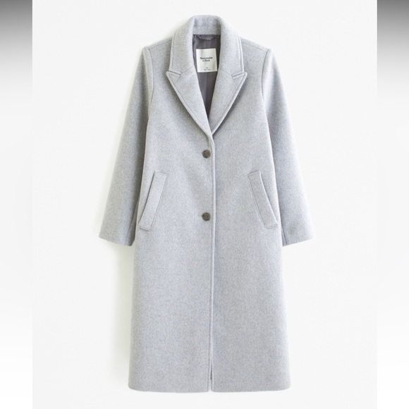 Abercrombie & Fitch Wool Blend Tailored Topcoat - Picture 5 of 11